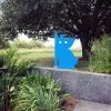 Blue Dog | Public Sculptures by Jeffie Brewer. Item composed of steel