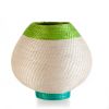 colorblock halo vase cream | Vases & Vessels by Charlie Sprout. Item made of fiber