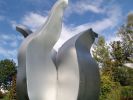 Silver Tulips - Stainless Steel Sculptures | Public Sculptures by Jeroen Stok. Item composed of steel