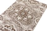Rug & Kilim’s Handwoven chain stitch pattern in Brown | Area Rug in Rugs by Rug and Kilim