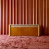 Roslin Credenza | Storage by Crump & Kwash. Item composed of oak wood and brass in mid century modern or art deco style
