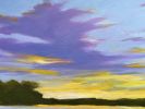 A Moment in Time - low country sunset painting on canvas | Oil And Acrylic Painting in Paintings by Filomena Booth Fine Art. Item composed of canvas in coastal style