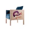 NA BOX Armchair with Artistic Intervention | Chairs by Luisa Peixoto Design | ManMood in Porto. Item made of wood works with contemporary & modern style