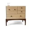 Ash Aurora Nightstand, Modern Small Chest of Drawers | Storage by Arid. Item made of wood works with minimalism & contemporary style