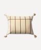 Rayas Stripe Zinacantán Cushion (Neutral) | Pillows by Routes Interiors. Item made of cotton compatible with boho and minimalism style