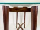 The Rooney Table | Console Table in Tables by Novità Design. Item made of walnut with glass works with contemporary & modern style