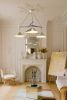 Emily Group of Three Pendant Light – Dark Bronze Semi-Matte | Chandeliers by MOSS Objects. Item made of oak wood with steel works with contemporary & modern style