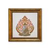 Buddha Meditating Wall Art For Zen Meditation Spiritual Home | Embroidery in Wall Hangings by MagicSimSim. Item composed of fabric & fiber compatible with art deco and asian style