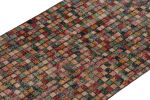 1960s Vintage Art Deco Runner in Multicolor Geometric | Area Rug in Rugs by Rug and Kilim