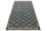 Vintage Turkish Rug in Blue with Geometric Patterns Rug | Area Rug in Rugs by Rug and Kilim