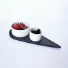 Éva service set - ensemble de service | Serving Bowl in Serveware by Nadine Hajjar Studio. Item made of wood & ceramic compatible with minimalism and contemporary style