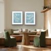 Silver Eucalyptus Diptych: two 24 x 18" gray cyanotypes | Photography by Christine So. Item made of paper compatible with boho and contemporary style