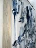 "april showers" (sold) | Oil And Acrylic Painting in Paintings by VISCERAL HOME STUDIO. Item made of canvas works with boho & minimalism style