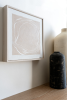 Lagoon - White | Oil And Acrylic Painting in Paintings by Stef Shock. Item made of canvas works with boho & mid century modern style