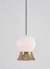 Fuji Pendant | Pendants by SEED Design USA. Item made of brass & glass