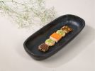 Longpi Pottery Rectangle Platter - Long | Bowl in Dinnerware by ARTISAGA PRIVATE LIMITED. Item composed of stone compatible with contemporary and modern style