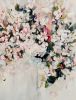 Abstract Cherry Blossom Flower Painting | Oil And Acrylic Painting in Paintings by Arohika Verma. Item made of canvas works with contemporary style