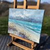 "Wild beach" original palette knife oil | Oil And Acrylic Painting in Paintings by OXYPOINT. Item in contemporary or mediterranean style
