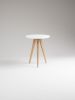 Round white nightstand, small accent table, side table | Tables by Mo Woodwork | Stalowa Wola in Stalowa Wola