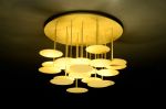 millelumen circles gold | Chandeliers by Millelumen. Item made of aluminum