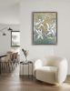Botanical Essence: Orchid VI | Oil And Acrylic Painting in Paintings by Dorothy Fagan Fine Arts. Item made of canvas works with minimalism & mid century modern style