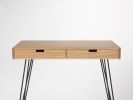 Minimalist desk, dressing table, small computer table | Tables by Mo Woodwork. Item made of oak wood compatible with minimalism and mid century modern style