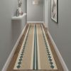 Handwoven Woolen Beige Runner Rug | Rugs by Evergreen Carpets. Item composed of wool in boho or minimalism style