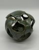 Cut Out Sphere | Sculptures by Feats Of Clay. Item made of ceramic compatible with contemporary and modern style