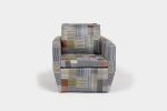 Shelby Swivel Chair in Paul Smith Fabric | Armchair in Chairs by Otra Cosa. Item made of fabric