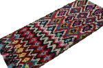 1950s Azilal Moroccan Runner with Polychromatic Patterns | Area Rug in Rugs by Rug and Kilim