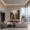 Divine Baptism: Classical  Impasto Oil Masterpiece | Oil And Acrylic Painting in Paintings by Dynasty Artisan. Item made of linen works with mid century modern & contemporary style