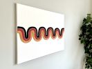 Mid- Century fiber frame | Tapestry in Wall Hangings by HILO Fiber Art. Item made of cotton & fiber
