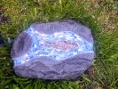 Tigard Outdoor Museum Trail Boulders | Public Mosaics by JK Mosaic, LLC. Item made of stone with glass