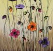 Flowers of Hope | Oil And Acrylic Painting in Paintings by Amanda Dagg. Item made of canvas with synthetic