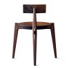 Knockdown Chair (#0061) | Accent Chair in Chairs by Kamiya Furniture. Item composed of walnut and brass in minimalism or mid century modern style