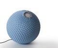 Knitted Floor Lamp - Free 40cm | Lamps by Ariel Zuckerman Studio. Item composed of fabric