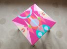Pink Colorful Abstract Side Resin Coffee Table | Tables by Epoxy Coffee Table Shop. Item made of wood works with boho & mid century modern style