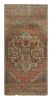 Vintage Turkish Rug in Pink & Cream with Colorful Floral | Area Rug in Rugs by Rug and Kilimarea