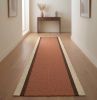 Handwoven Woolen Runner Rug | Rugs by Evergreen Carpets. Item composed of wool in boho or minimalism style