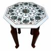 white marble table, coffee table, end table, tabletop | Tables by Innovative Home Decors. Item composed of marble compatible with country & farmhouse and art deco style