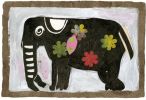 Daisy Elephant | Prints by Pam (Pamela) Smilow. Item made of paper