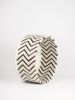ZigZag - bianco nero | Planter in Vases & Vessels by gumdesign. Item made of marble compatible with modern style