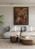 "zion" (sold) | Oil And Acrylic Painting in Paintings by VISCERAL HOME STUDIO. Item made of canvas & concrete compatible with mid century modern and contemporary style