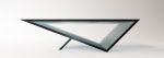 Time/Space Portal Table in Green Glass | Coffee Table in Tables by Neal Aronowitz. Item made of glass works with minimalism & mid century modern style