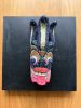 Raksha - Traditional mask in wood Sri Lankan style, decorate | Ornament in Decorative Objects by Aasiri Wickremage. Item composed of wool in contemporary or asian style