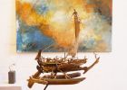 Elbe Changing | Oil And Acrylic Painting in Paintings by Martica Griffin. Item made of canvas