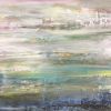 Shimmering Calm | Oil And Acrylic Painting in Paintings by Stephanie Thwaites Art | Ruby LivingDesign in Mill Valley. Item made of wood & synthetic