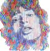 mick jagger forever | Oil And Acrylic Painting in Paintings by Virginie SCHROEDER. Item composed of canvas & synthetic compatible with contemporary and art deco style