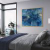Blue Crystals Canvas Print | Prints by MELISSA RENEE fieryfordeepblue  Art & Design. Item composed of canvas compatible with contemporary and eclectic & maximalism style