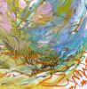 Approaching Equinox, Pastel Floral Abstract Oil Painting | Oil And Acrylic Painting in Paintings by Dorothy Fagan Fine Arts. Item made of canvas compatible with boho and contemporary style